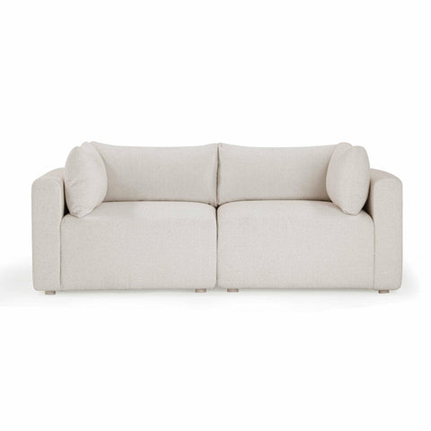 Camille Loire 81" Cream Performance Fabric Outdoor Modular Loveseat - image 3