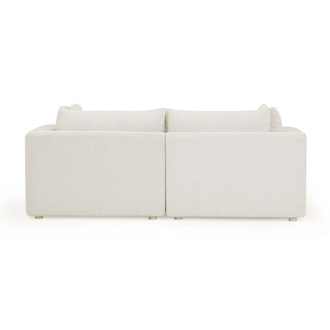 Camille Loire 81" Cream Performance Fabric Outdoor Modular Loveseat - image 5