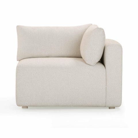 Camille Loire Cream Performance Fabric Outdoor Modular Corner Chair - image 4