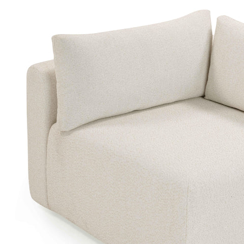 Camille Loire Cream Performance Fabric Outdoor Modular Corner Chair - image 6