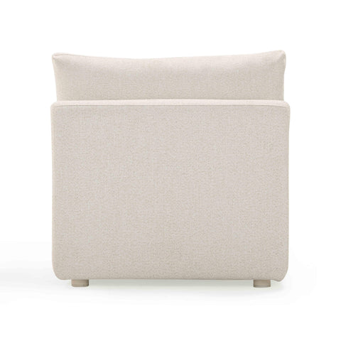 Camille Loire Cream Performance Fabric Outdoor Modular Armless Chair - image 5
