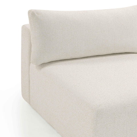 Camille Loire Cream Performance Fabric Outdoor Modular Armless Chair - image 6