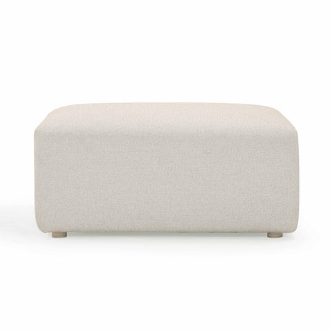 Camille Loire Cream Performance Fabric Outdoor Ottoman - image 3