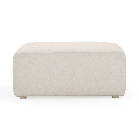 Camille Loire Cream Performance Fabric Outdoor Ottoman - image 4