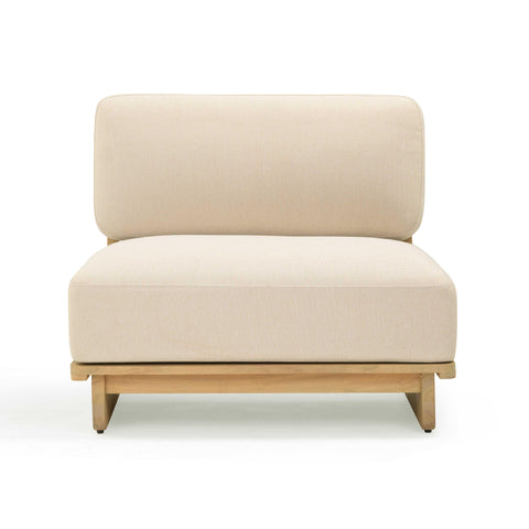 Isabelle Savoy Cream Performance Fabric Outdoor Lounge Chair - image 3