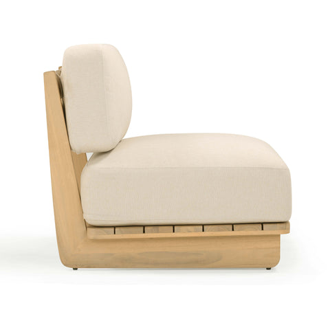 Isabelle Savoy Cream Performance Fabric Outdoor Lounge Chair - image 4