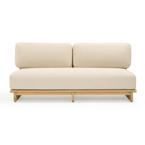 Isabelle Savoy 67" Cream Performance Fabric Outdoor Lounge Sofa - image 3