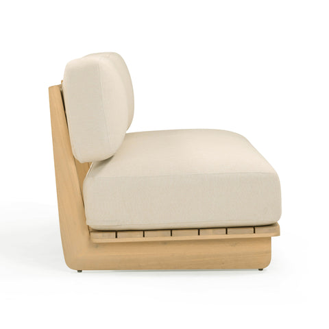 Isabelle Savoy 67" Cream Performance Fabric Outdoor Lounge Sofa - image 4
