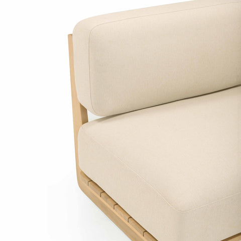 Isabelle Savoy 67" Cream Performance Fabric Outdoor Lounge Sofa - image 6