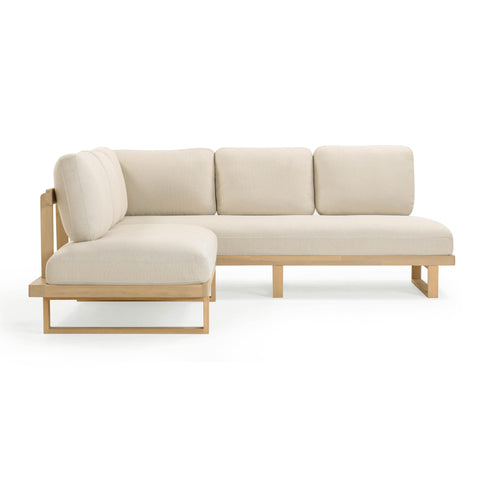 Sabine Fontaine 2-Piece Cream Performance Fabric Outdoor L-Shaped Sectional - image 3