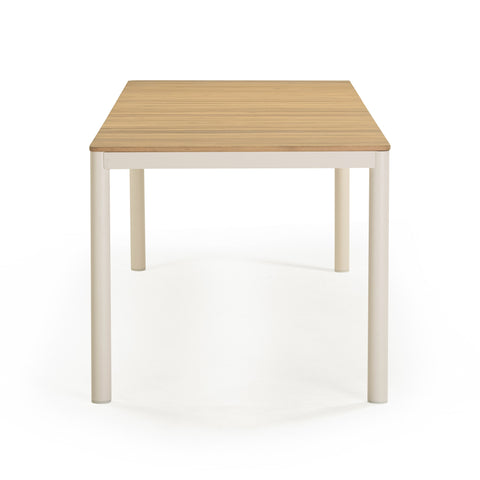 Arielle Sorrento 95" Light Teak Outdoor Rectangular Dining Table - image 4