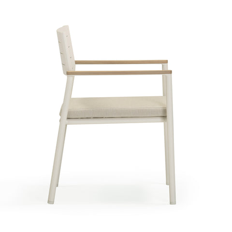 Arielle Sorrento Cream Performance Fabric Outdoor Dining Chair - Set of 2 - image 5
