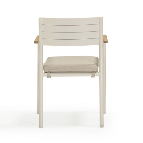 Arielle Sorrento Cream Performance Fabric Outdoor Dining Chair - Set of 2 - image 6