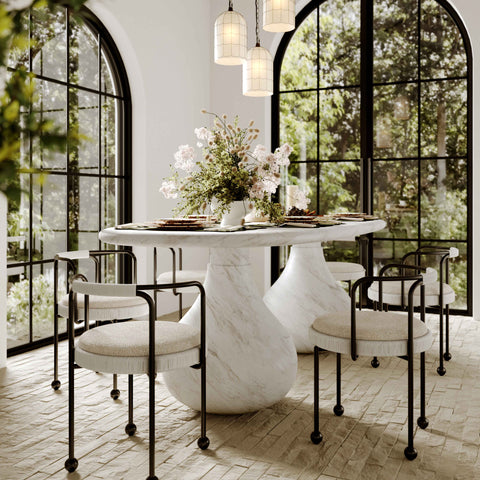 Giselle StClair 87" Concrete Indoor/Outdoor Dining Table - image 2