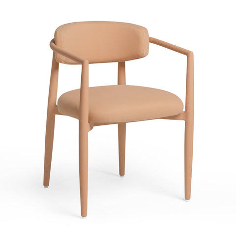 Estelle Bellamy Textured Contract-Grade Fabric Outdoor Dining Arm Chair - image 3