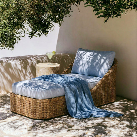 Beatrice Beaumont Boucle Outdoor Lounge Chair - image 2