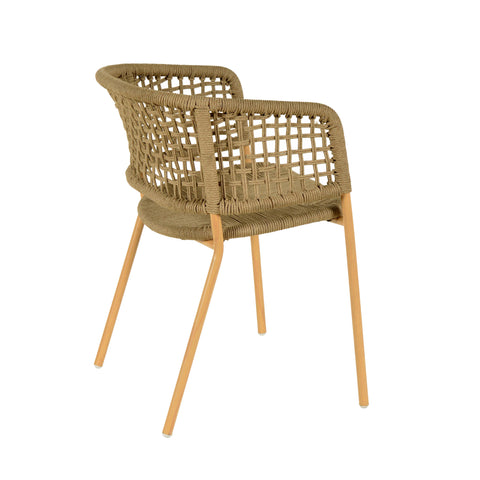 Pesce Natural Oak Finish Outdoor Dining Chair