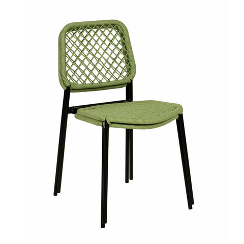 Julieta Green Dyed Cord Outdoor Dining Chair