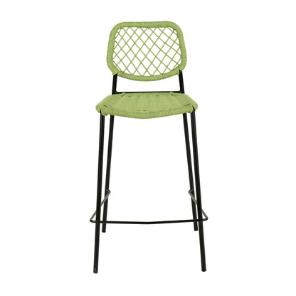 Julieta Green Dyed Cord Outdoor Counter Stool