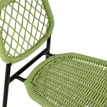 Julieta Green Dyed Cord Outdoor Counter Stool