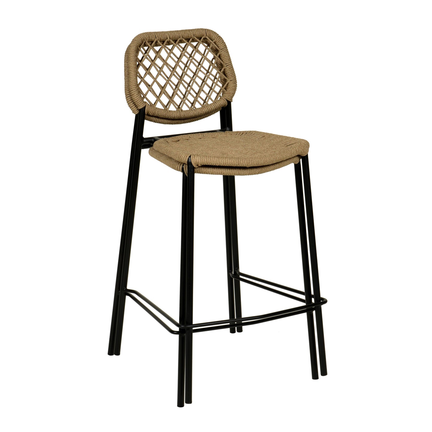 julieta natural dyed cord outdoor counter stool