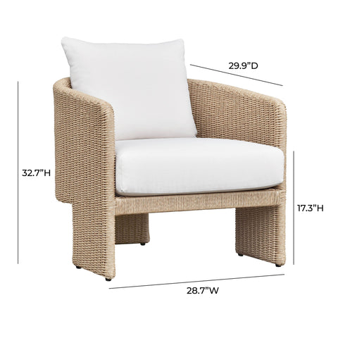 Arena Cream Outdoor Armchair
