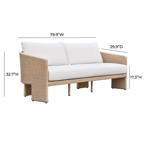 Arena Cream Outdoor Sofa