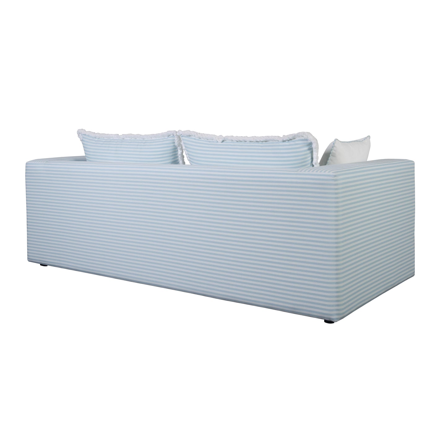 lucia blue striped outdoor sofa