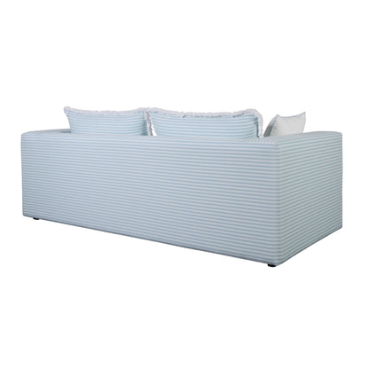 Lucia Blue Striped Outdoor Sofa