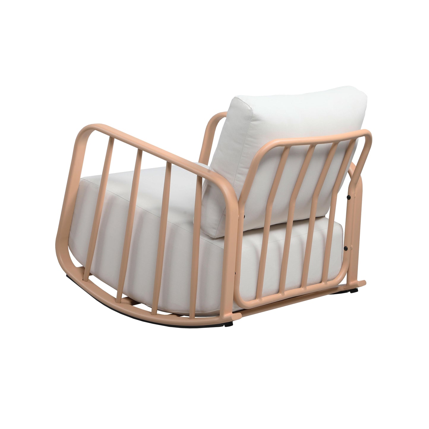 boule terracotta and cream outdoor rocking chair