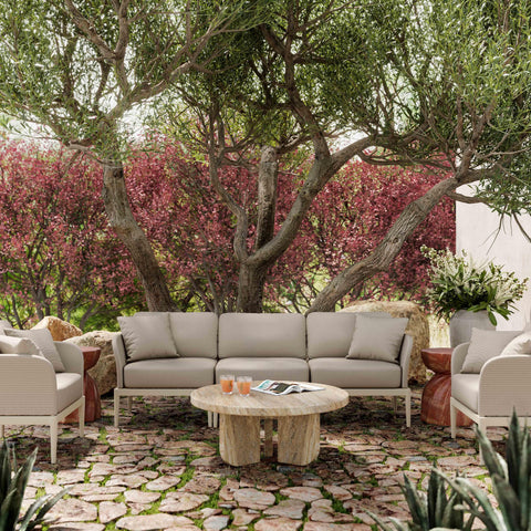 Pratt Taupe Outdoor Armchair