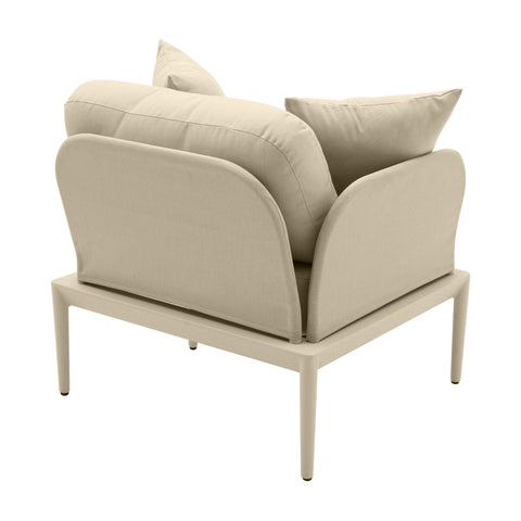 Pratt Taupe Outdoor Armchair
