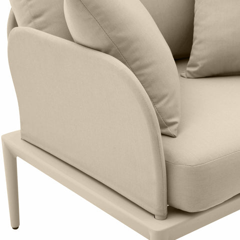 Pratt Taupe Outdoor Armchair