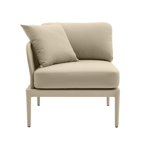 Pratt Taupe Modular Outdoor LAF Corner Seat