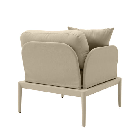 Pratt Taupe Modular Outdoor LAF Corner Seat