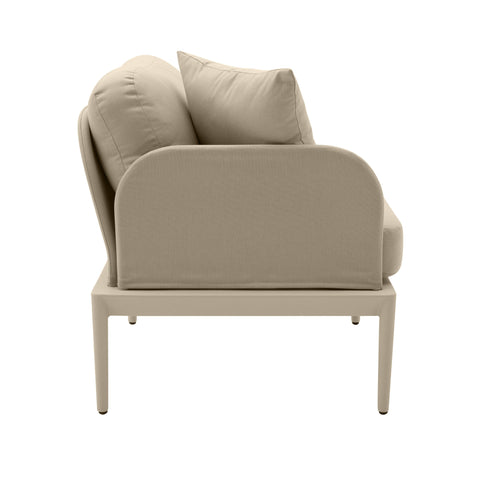 Pratt Taupe Modular Outdoor LAF Corner Seat