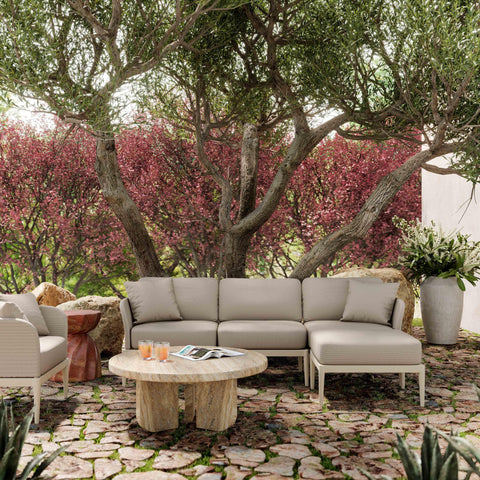 Pratt Taupe Modular Outdoor Armless Chair