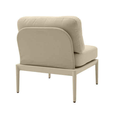 Pratt Taupe Modular Outdoor Armless Chair