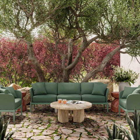 Pratt Moss Green Outdoor Armchair