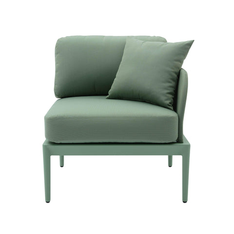 Pratt Moss Green Modular Outdoor RAF Corner Seat