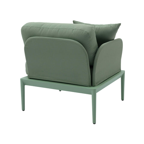 Pratt Moss Green Modular Outdoor LAF Corner Seat
