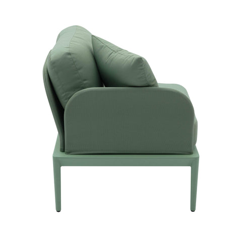 Pratt Moss Green Modular Outdoor LAF Corner Seat