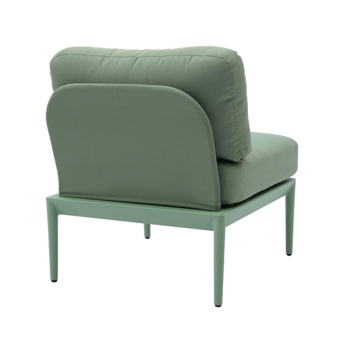 Pratt Moss Green Modular Outdoor Armless Chair