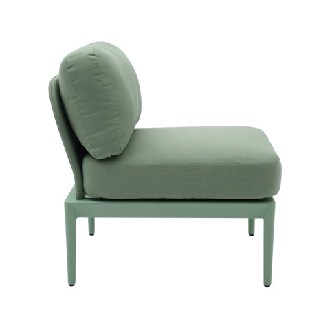 Pratt Moss Green Modular Outdoor Armless Chair