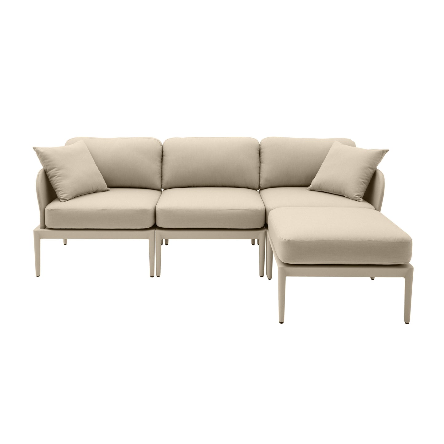 pratt taupe modular outdoor sectional