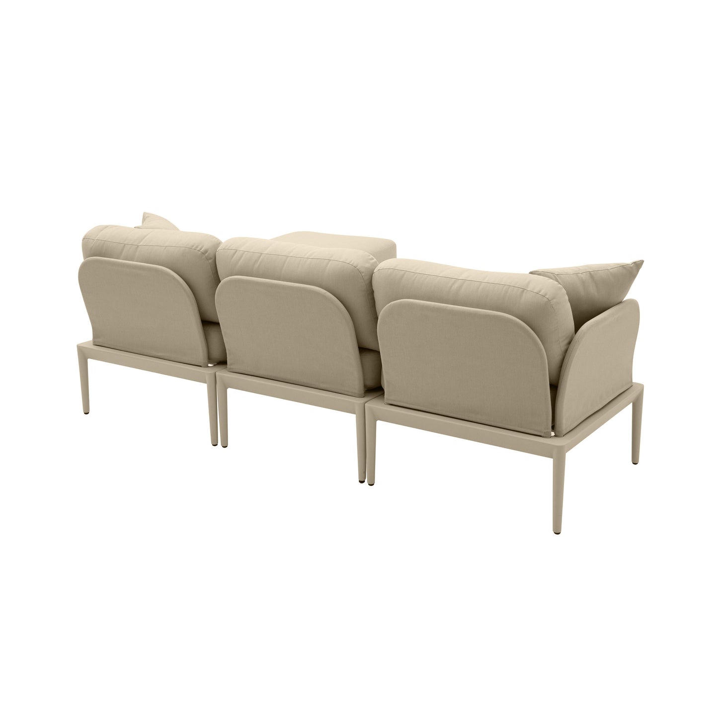 pratt taupe modular outdoor sectional