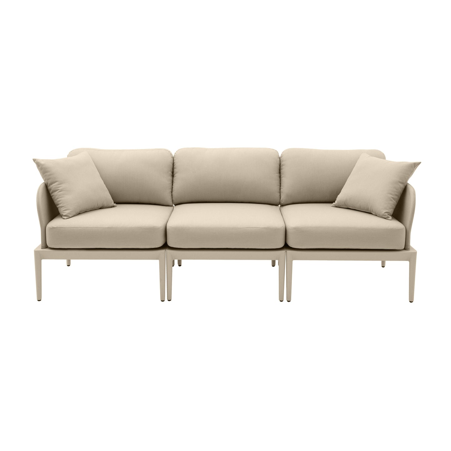 pratt taupe modular outdoor sofa