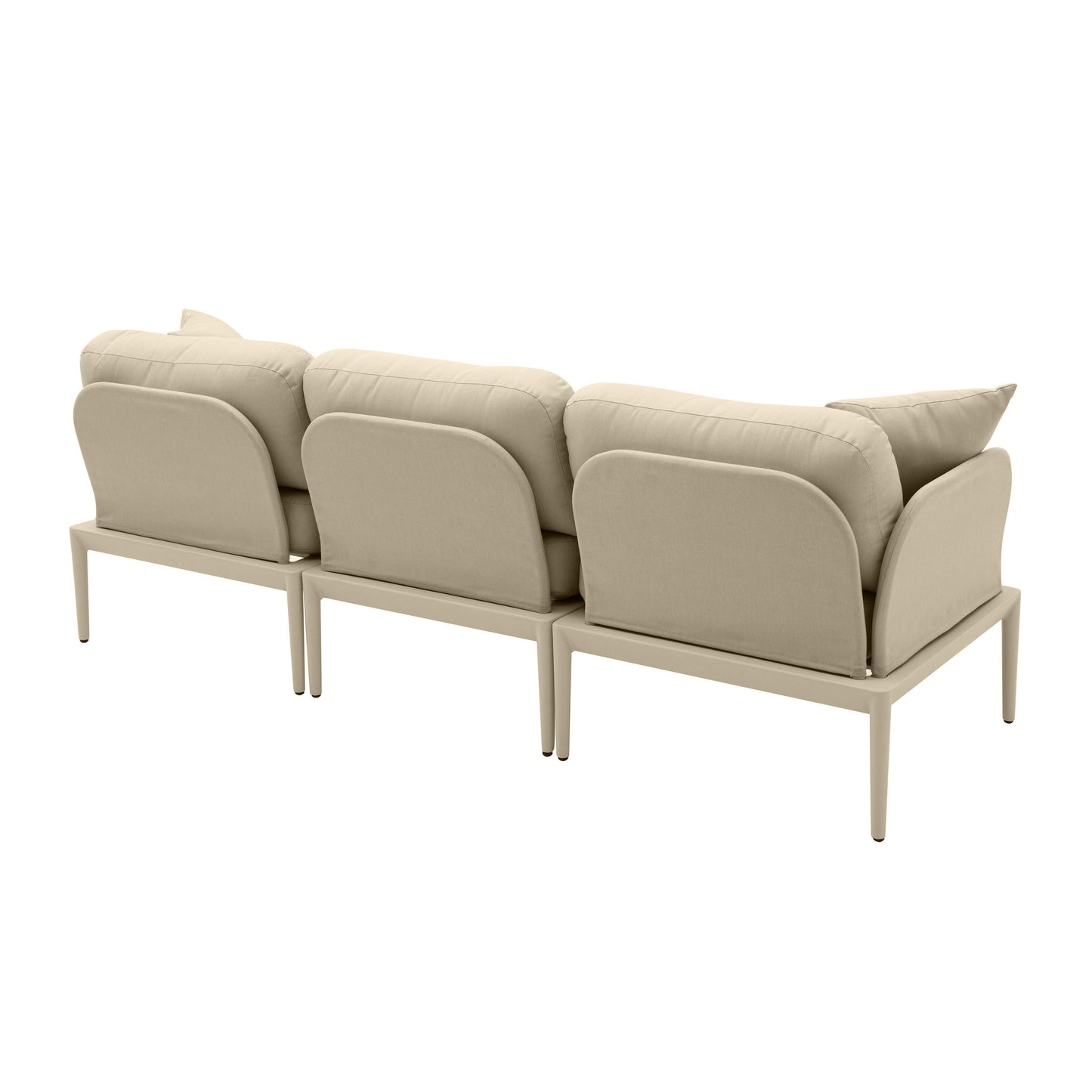 pratt taupe modular outdoor sofa