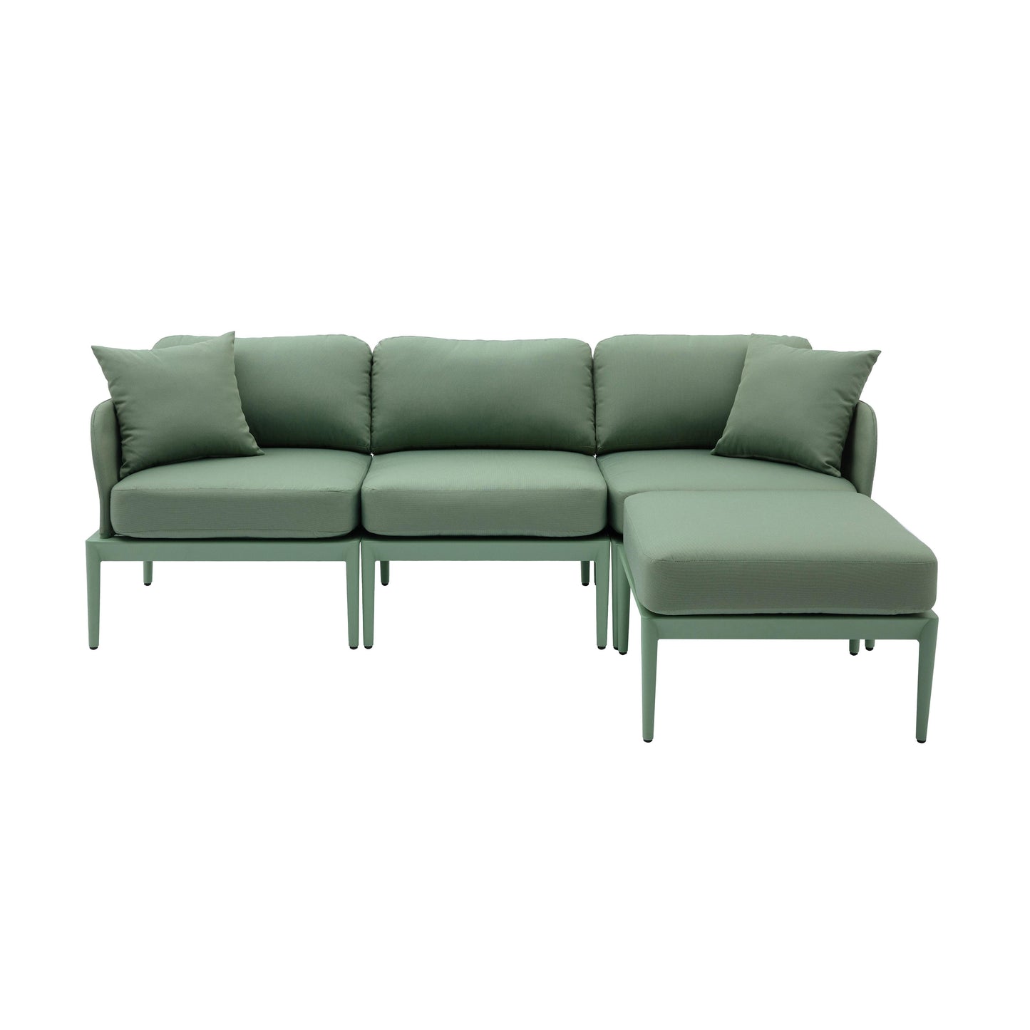 pratt moss green modular outdoor sectional