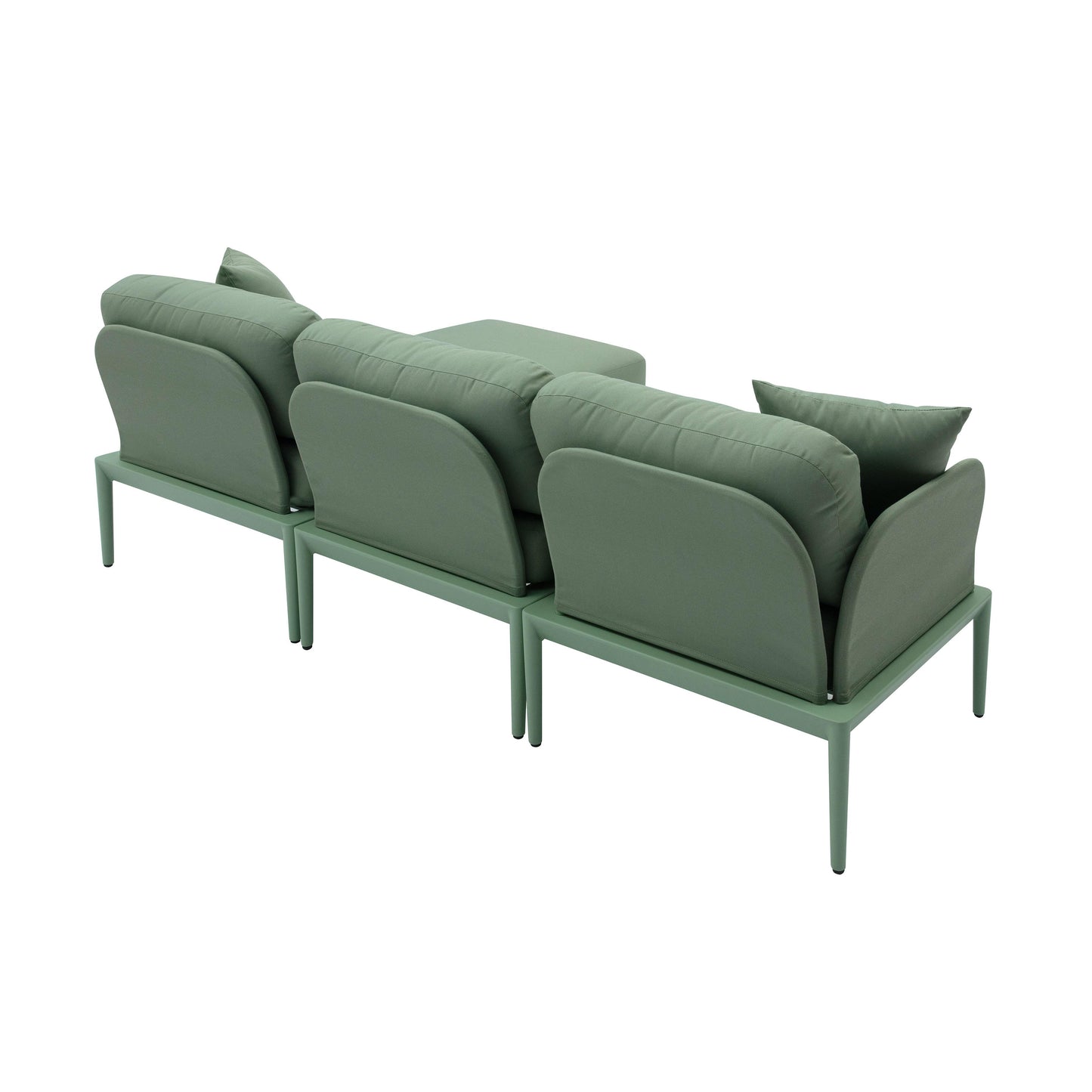 pratt moss green modular outdoor sectional